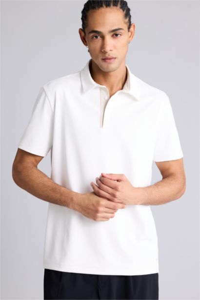 Standard Fit Short Sleeve Polo T-Shirt
