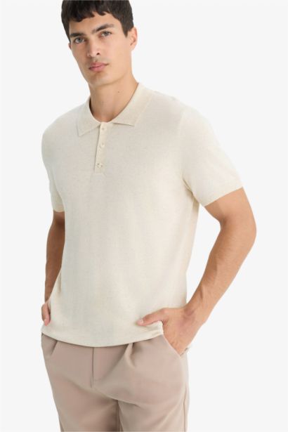 Standard Fit Short Sleeve Polo T-Shirt