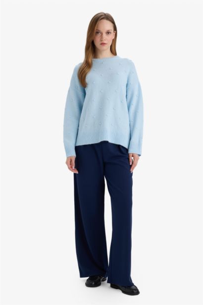 Брюки из крепа Straight Wide с прямыми штанинами