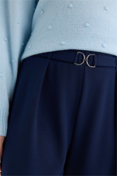 Брюки из крепа Straight Wide с прямыми штанинами