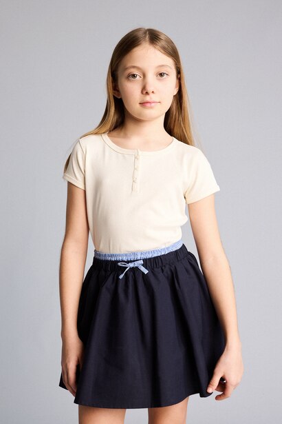 Girl Slim Fit Short Sleeve T-Shirt