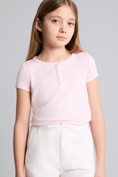 Girl Slim Fit Short Sleeve T-Shirt