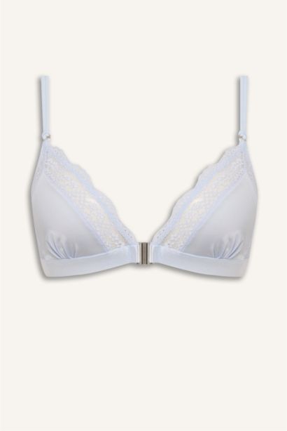 Dantelli Saten Kapsız Pedsiz Bralet