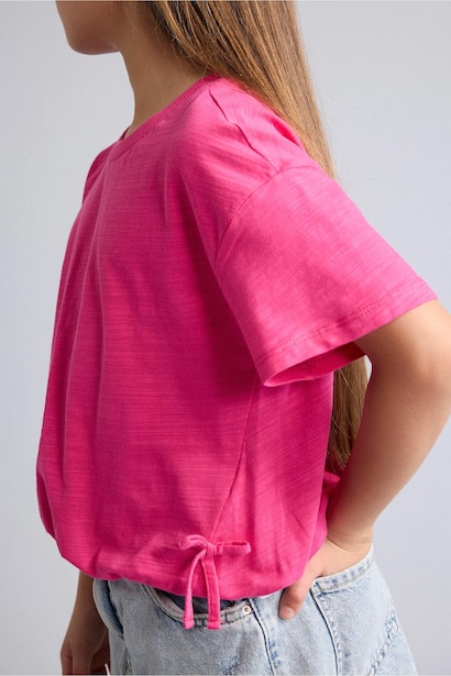 T-shirt à manches courtes Col rond Fille