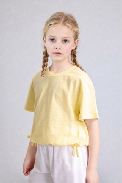 T-shirt à manches courtes Col arrondi Fille