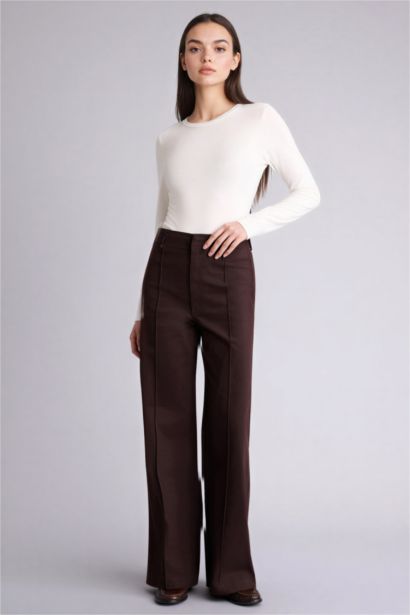 кең аяқ габардин кең етек Шалбар