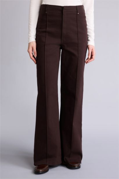 кең аяқ габардин кең етек Шалбар