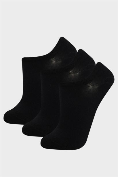 Woman Basic 3 piece Cotton Step Socks