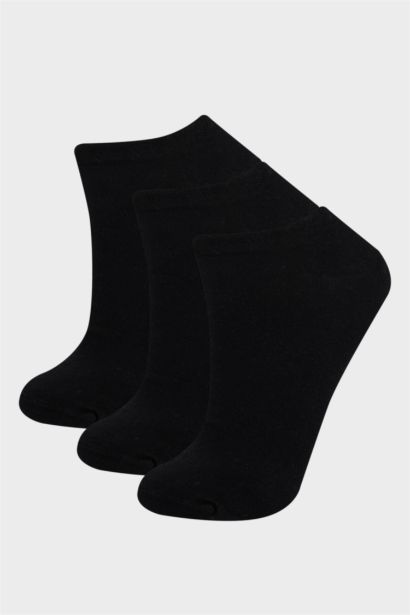 Woman Basic 3 piece Cotton Short Socks