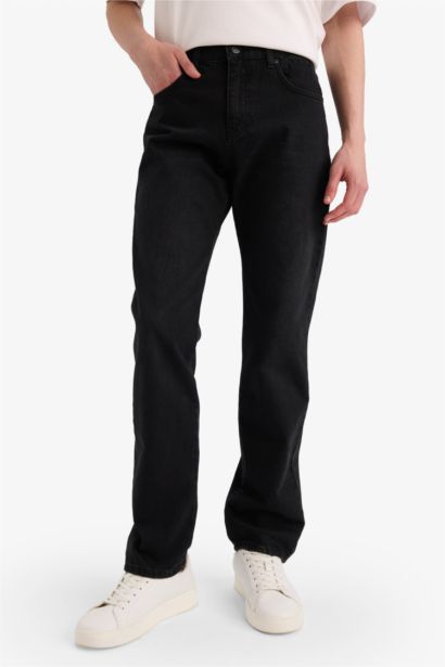 Straight Fit Regular Hem Trousers