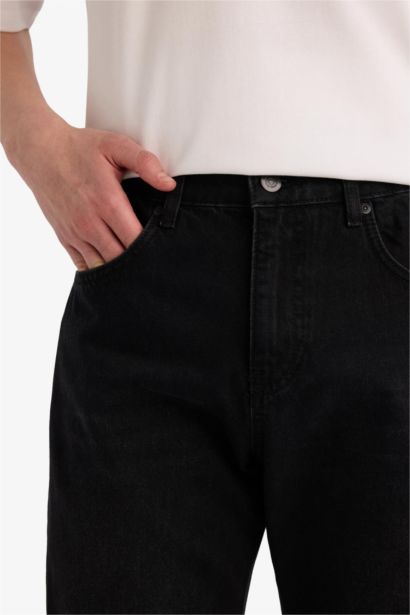 Straight Fit Regular Hem Trousers