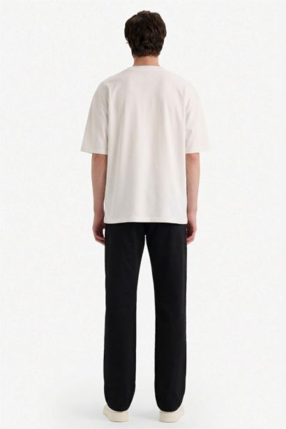 Straight Fit Regular Hem Trousers
