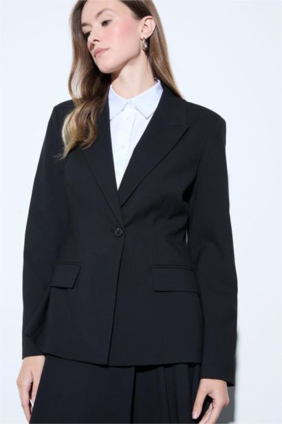 Regular Fit Jacket Collar Blazer