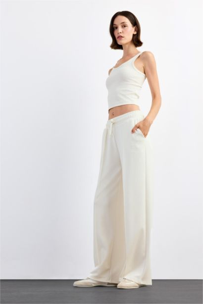 Relax Fit Regular Waist Straight Leg Modal Trousers