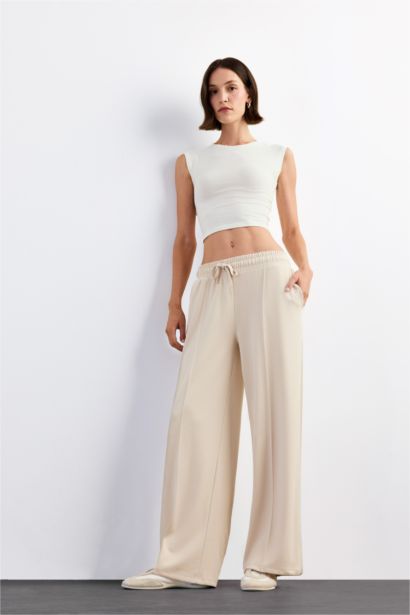 Relax Fıt Normal Bel Düz Paça Modal Pantolon