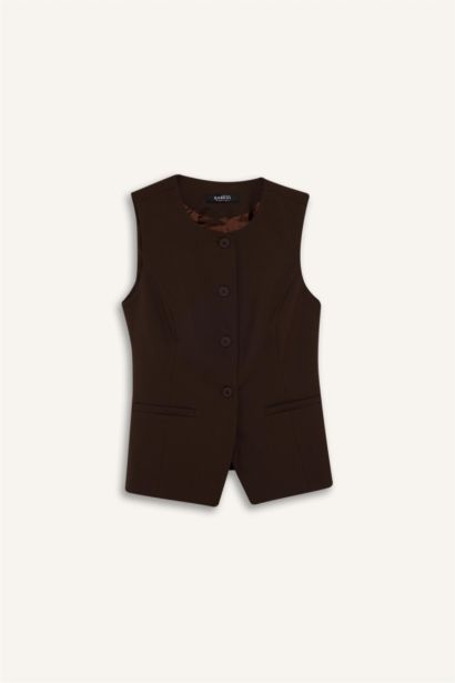 Regular Fit Crew Neck Vest