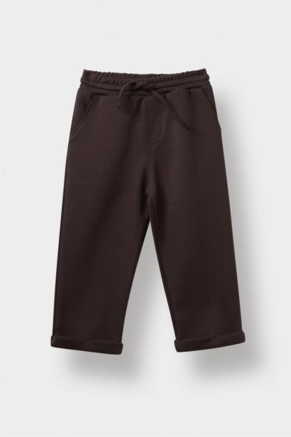 Baby Boy Regular Fit Elastic Waist Pique Trousers