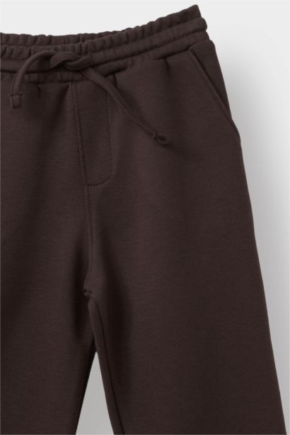 Baby Boy Regular Fit Elastic Waist Pique Trousers