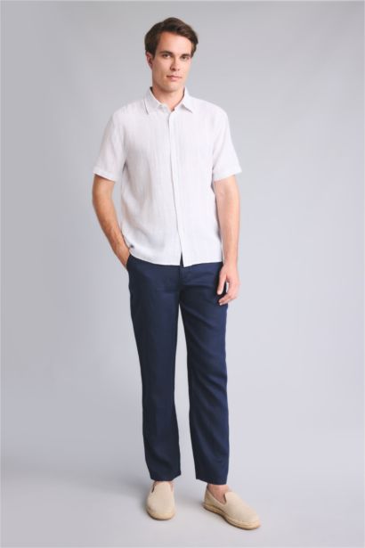 Relax Fit Linen Trousers