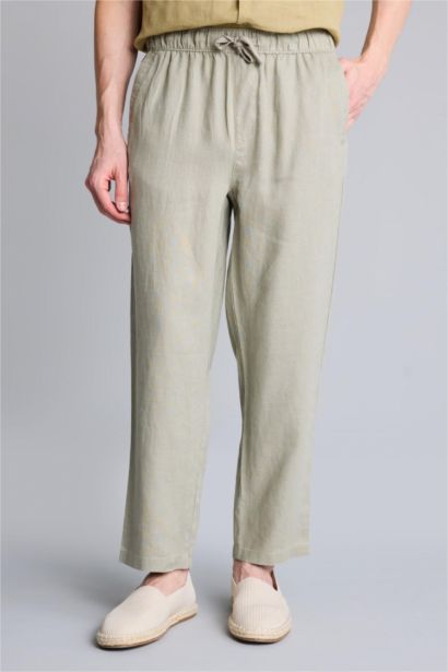Relax Fit 100% Linen Trousers