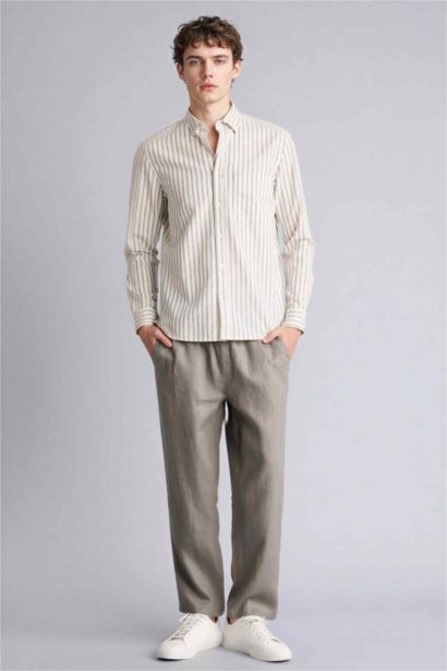 Pantalon 100% lin