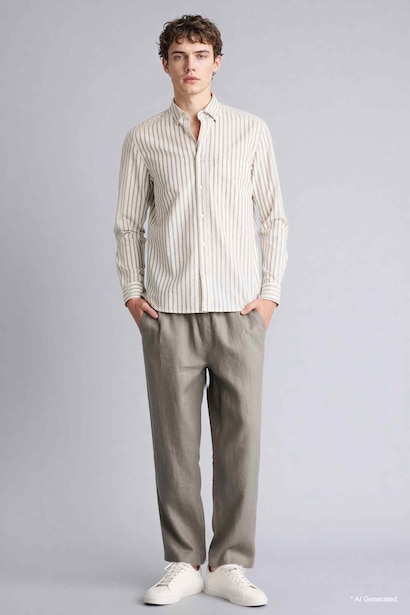 Relax Fit 100% Linen Trousers