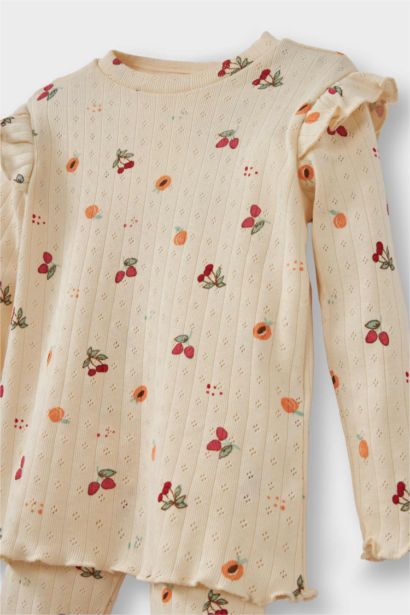 2 piece Regular Fit Fruit Knitted Pyjamas