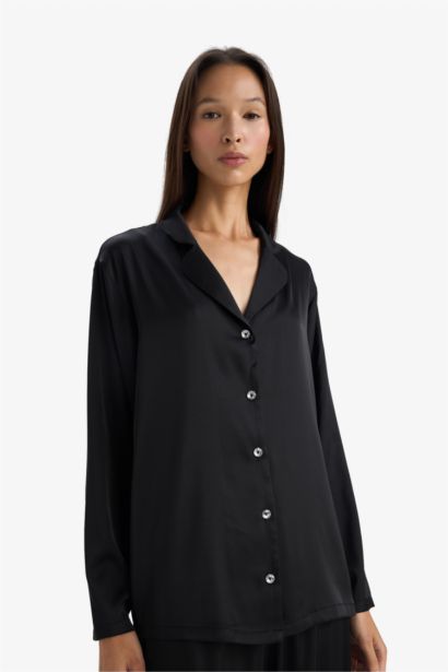 Ensemble Pyjama en satin Haut à manches longues et Pantalon