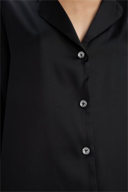 Ensemble Pyjama en satin Haut à manches longues et Pantalon