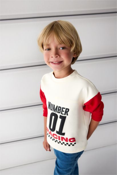 Baby Boy Crew Neck Printed T-Shirt