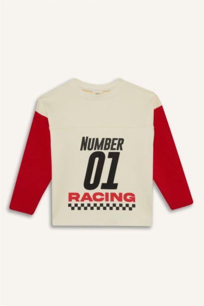 Baby Boy Crew Neck Printed T-Shirt