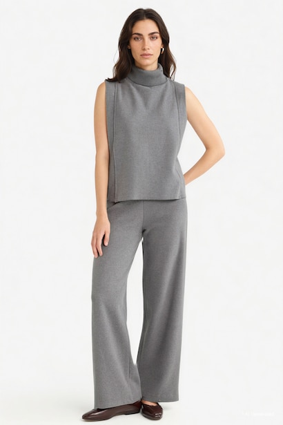 Straight Fit Trousers
