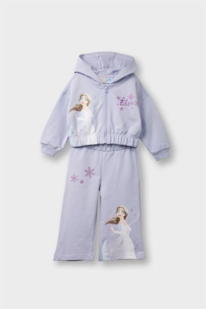Baby Girl Frozen Hooded Sweatshirt Sweatpants 2 Piece Set
