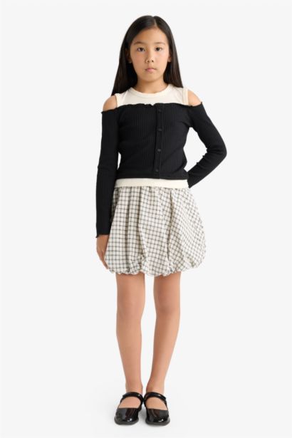 Girl Woven Regular Fit Skirt