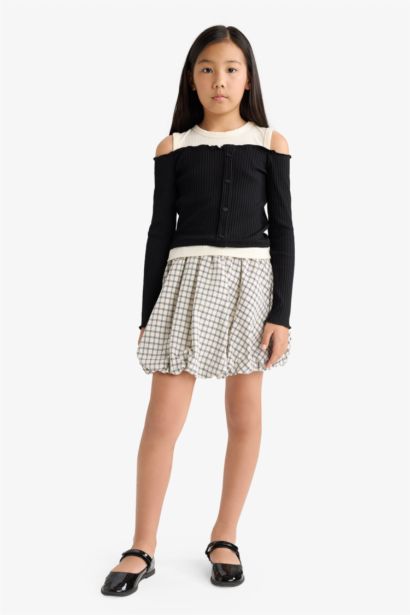 Girl Woven Regular Fit Skirt