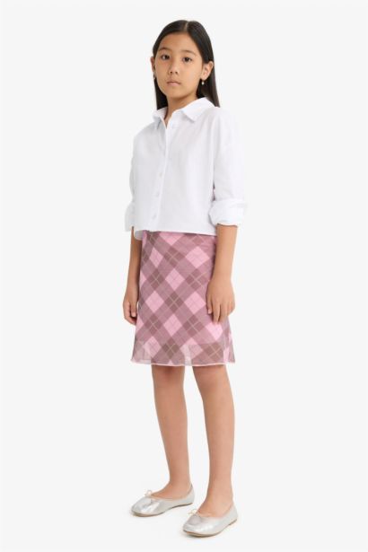 Girl Regular Fit Knitted Skirt