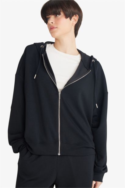 Relax Fit Hooded Modal Hooded Sweatshirt