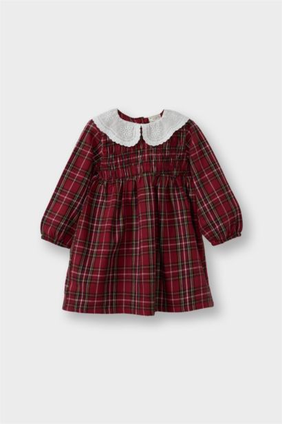 Regular Fit Long Sleeve Woven Dress