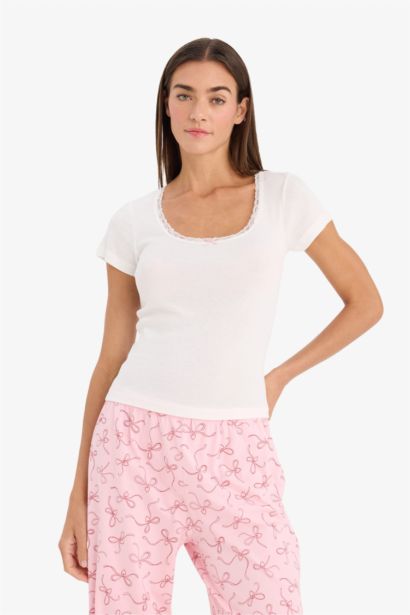 Top Bottom 2 Piece Pajama Set