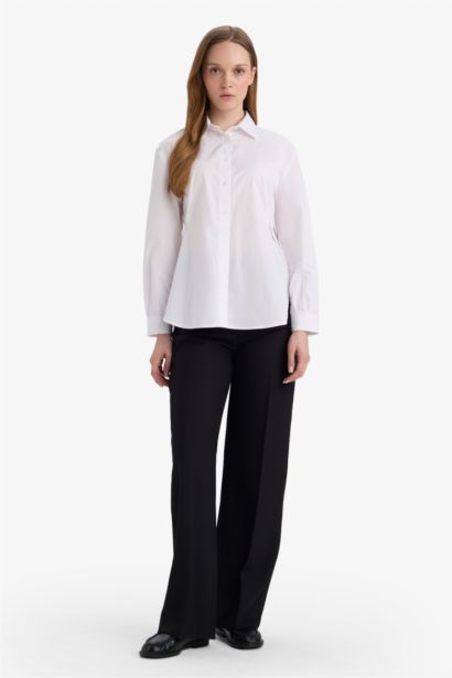 تونيك كم طويل قطن قصة عادية