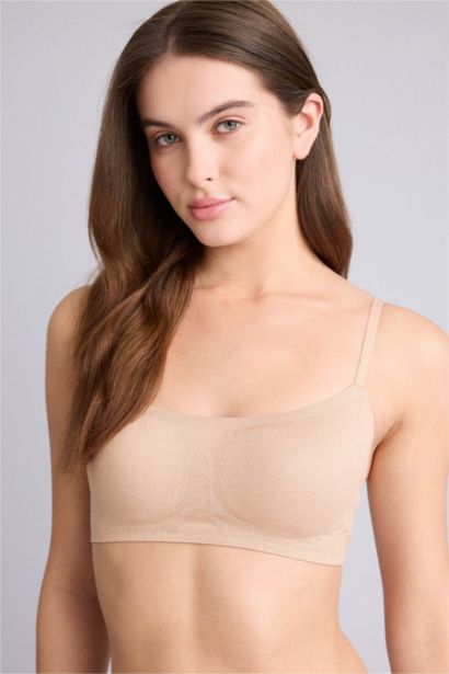 Хлопковый бюстгальтер для футболки без косточек со съемными чашечками и вкладышами