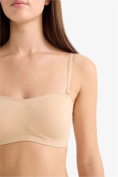 Бюстгальтер без бретелек без косточек со съемными чашечками и съемными вкладышами