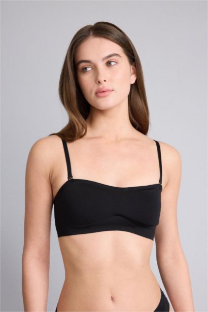 Бюстгальтер без бретелек без косточек со съемными чашечками и съемными вкладышами