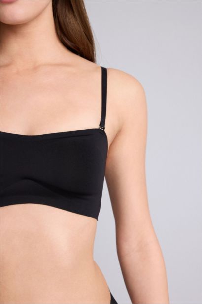 Бюстгальтер без бретелек без косточек со съемными чашечками и съемными вкладышами