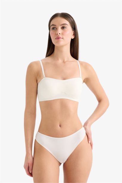 Бюстгальтер без бретелек без косточек со съемными чашечками и съемными вкладышами