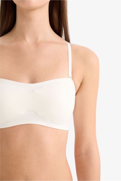 Бюстгальтер без бретелек без косточек со съемными чашечками и съемными вкладышами