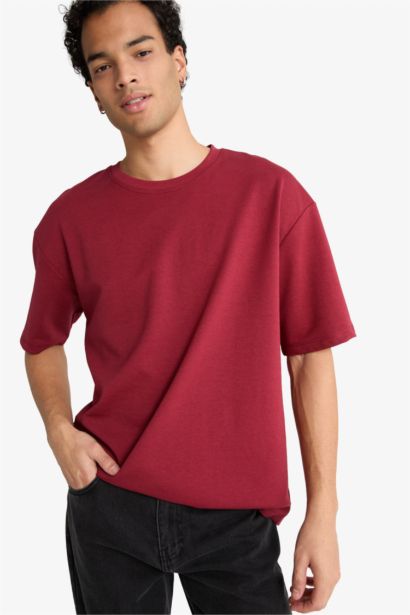 T-shirt oversize à manches courtes et col rond