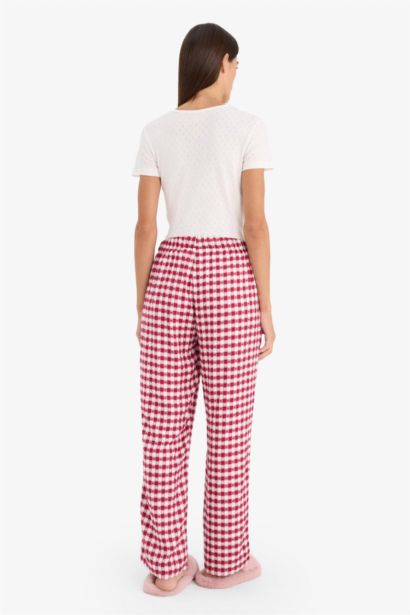 Checked Flannel Pajama Bottoms