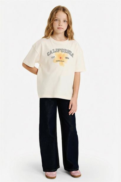 Girl Oversize Floral T-Shirt Girl