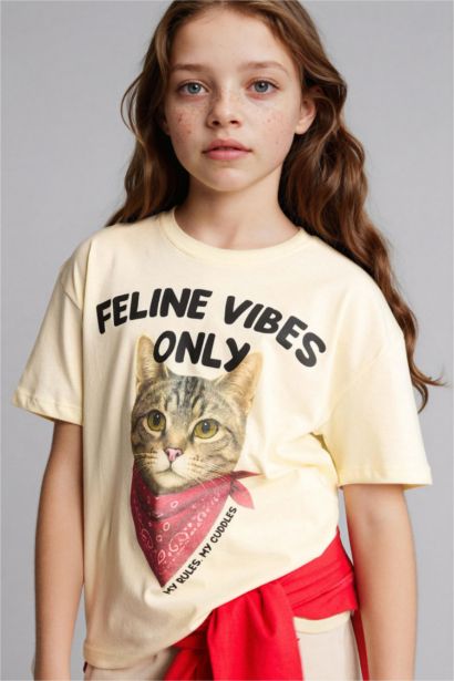 Oversize Fit Animal Short Sleeve T-Shirt